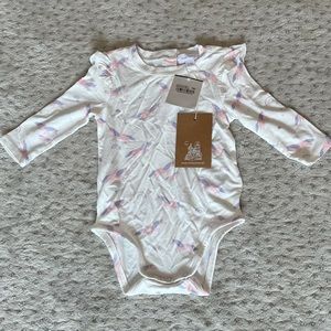 ANGEL DEAR 3-6m ruffle unicorn onesie NEW w TAGS
